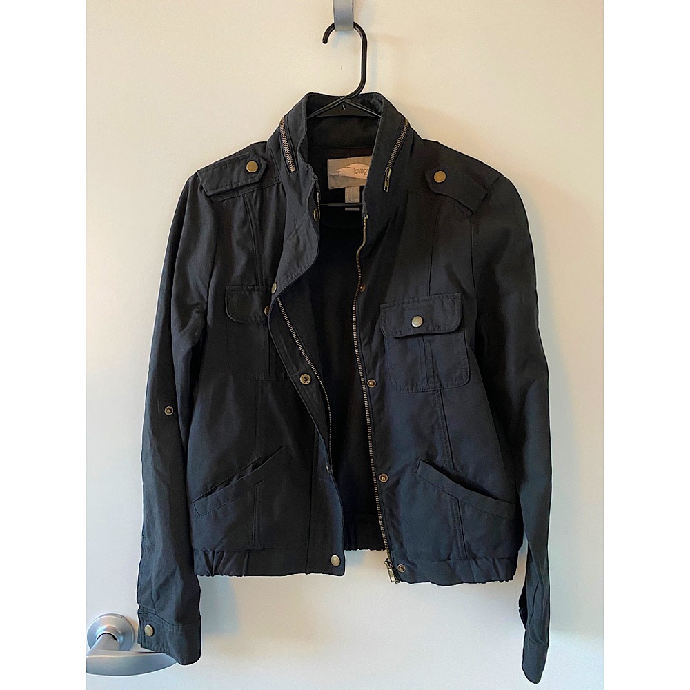 Black Lightweight Bomber Jacket